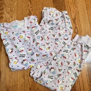 Sanrio Hello Kitty Lavender Kids Pajama Set girls large